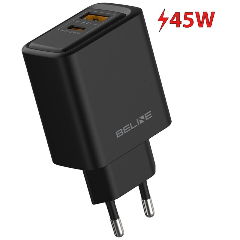 Ładowarka sieciowa BELINE BLN2CB45 45W Czarny ładowarka do telefonu USB, USB-C