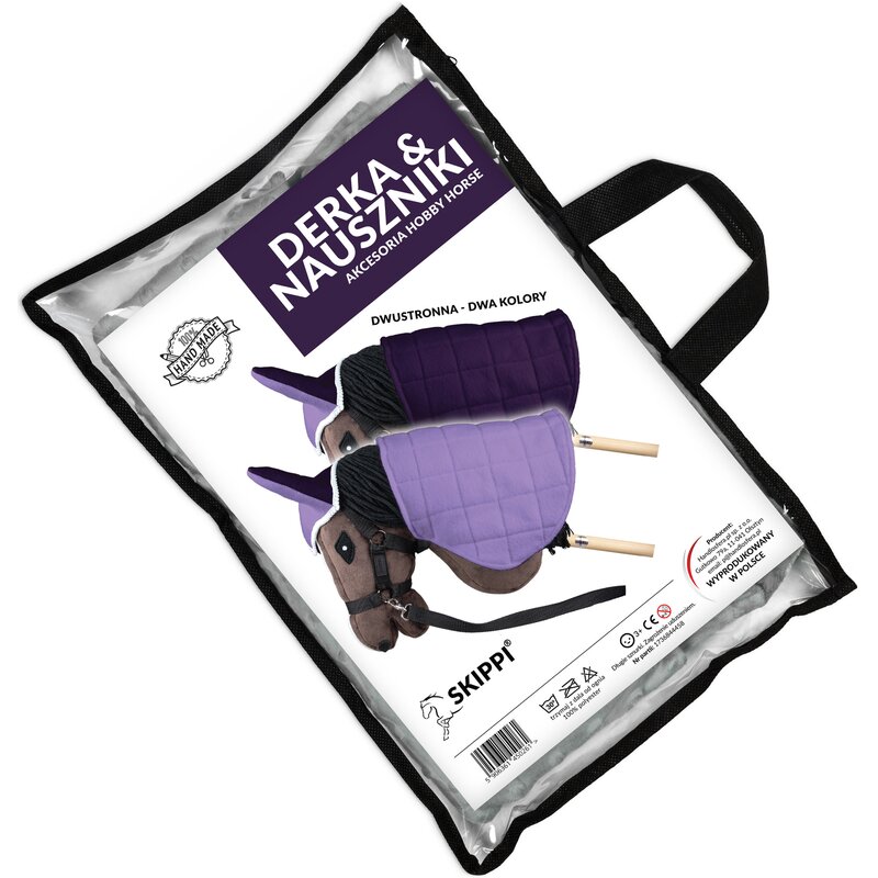 Derka i nauszniki SKIPPI Hobby Horse GAD03089 Fioletowo-liliowy