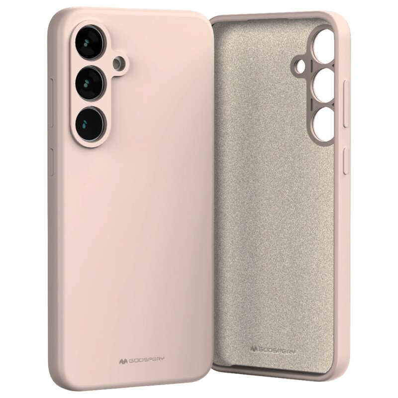 Etui MERCURY Silicone do Samsung Galaxy S24 FE Piaskowy róż