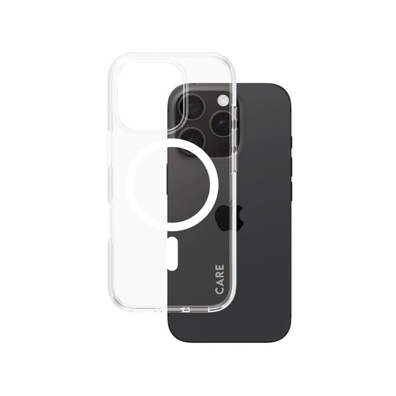 Etui PANZERGLASS Care Flagship Case MagSafe do Apple iPhone 16 Pro Przezroczysto-biały