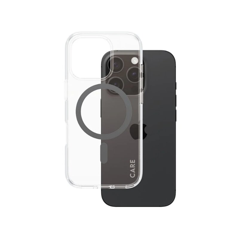 Etui PANZERGLASS Care Flagship Case MagSafe do Apple iPhone 16 Pro Przezroczysto-czarny