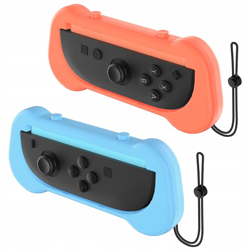 Uchwyt na Joy-Con JYS NS2263 do Nintendo Switch 2 Pomarańczowy/Niebieski (2 szt.)