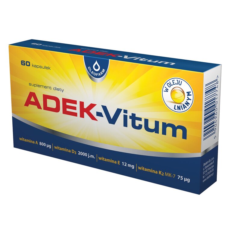 Kompleks witamin OLEOFARM ADEK-Vitum (60 kapsułek)
