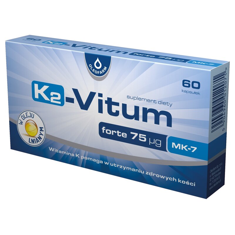 Witamina K2 OLEOFARM K2-Vitum Forte (60 kapsułek)