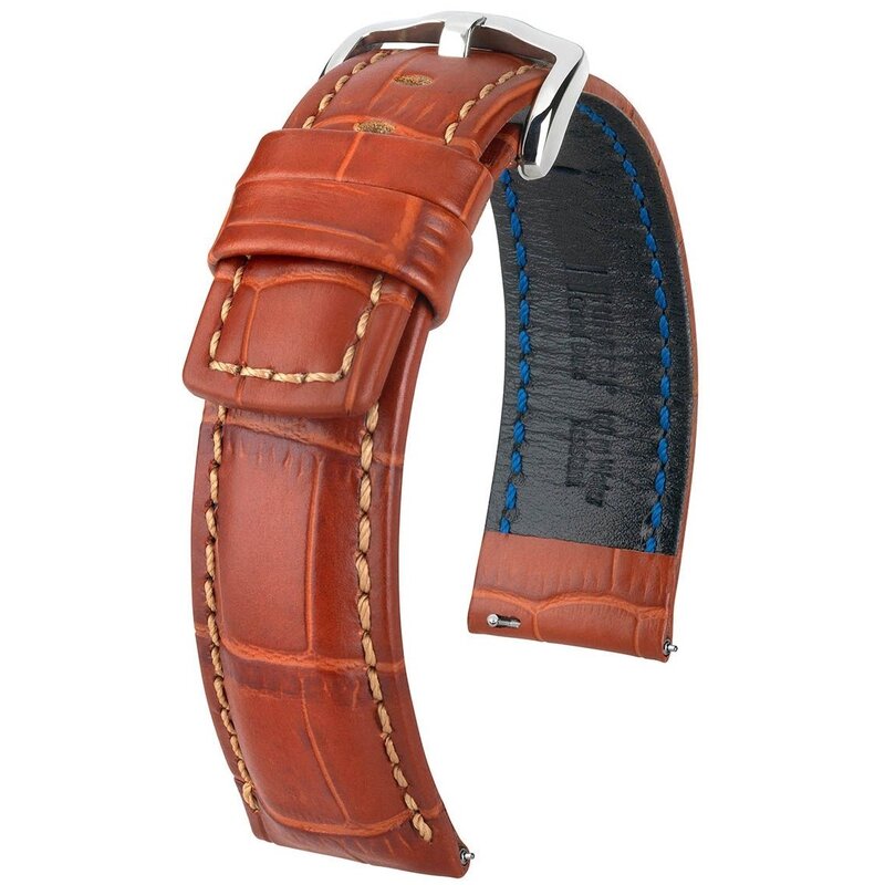 Pasek HIRSCH Grand Duke do Apple Watch do koperty 42/44/45/46/49 Brązowy + Adapter