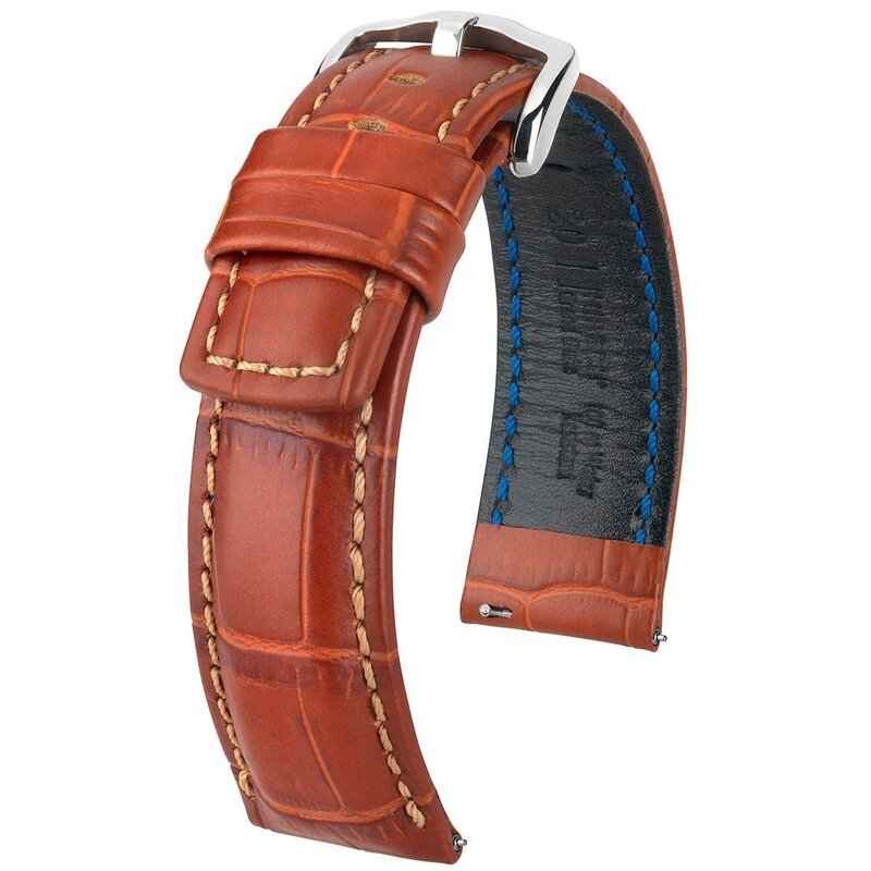 Pasek HIRSCH Grand Duke do Apple Watch do koperty 38/40/41 Brązowy + Adapter