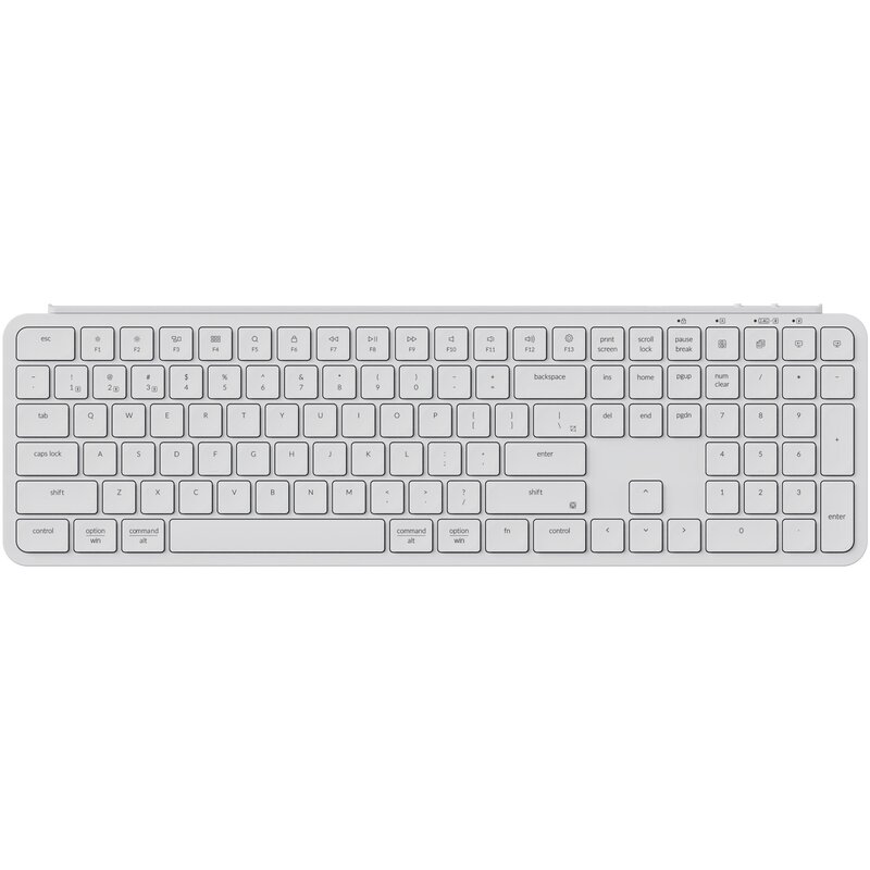 Keychron B6 Pro Ultra Slim Bluetooth FullSize Ivory White