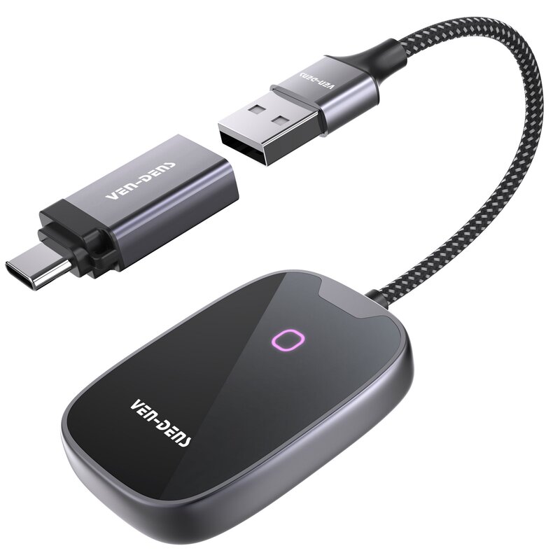 Adapter VEN-DENS 2w1 bezprzewodowy CarPlay