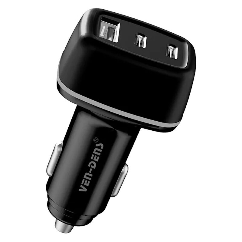 Ładowarka samochodowa VEN-DENS VD-CC008 40W Czarny