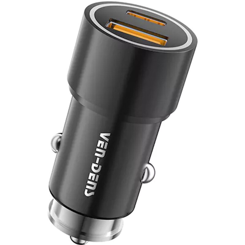 Ładowarka samochodowa VEN-DENS VD-CC016 38W Czarny