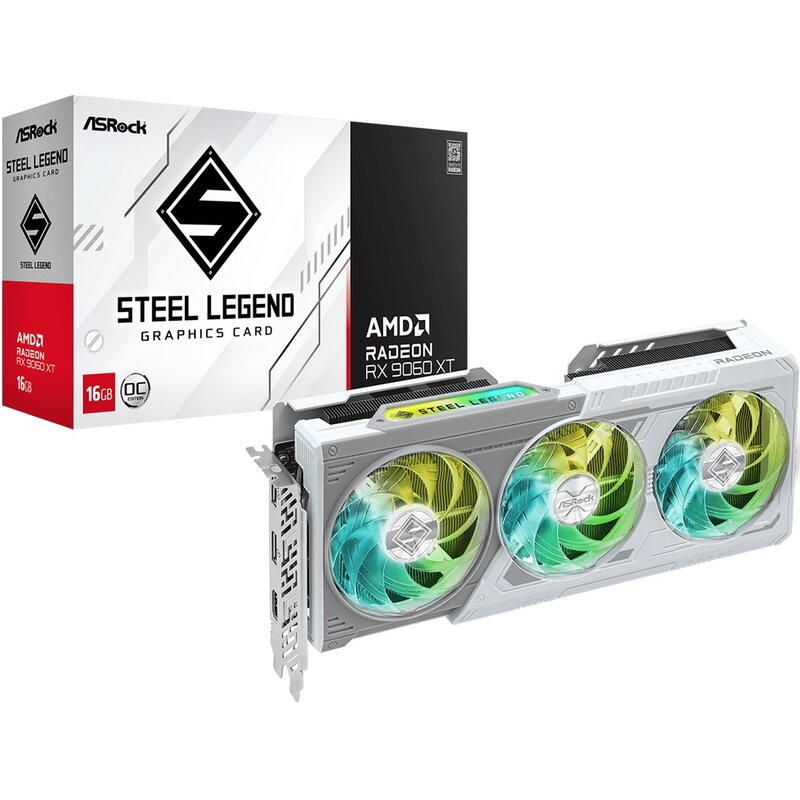 ASRock Karta graficzna Radeon RX 9060 XT STEEL LEGEND 16GB GDDR6 128bit