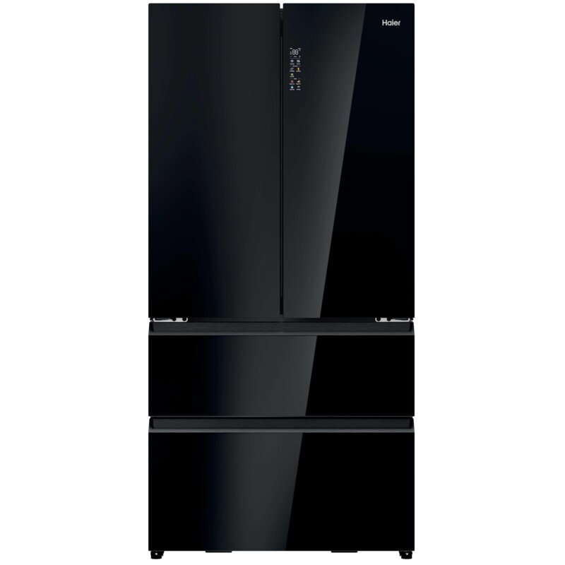 Lodówka HAIER FD 90 Series 7 HFR79F19DFGB No frost Side by side Kostkarka 190cm Czarne szkło