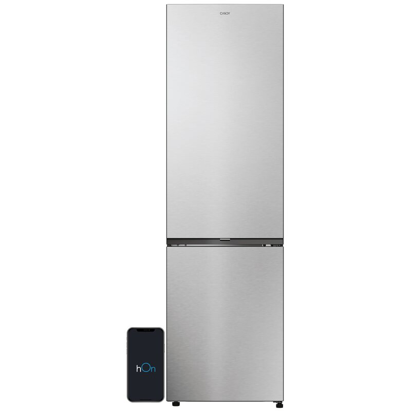 Lodówka CANDY Fresco 300 ECN2CQTEX206 No frost 205cm inox