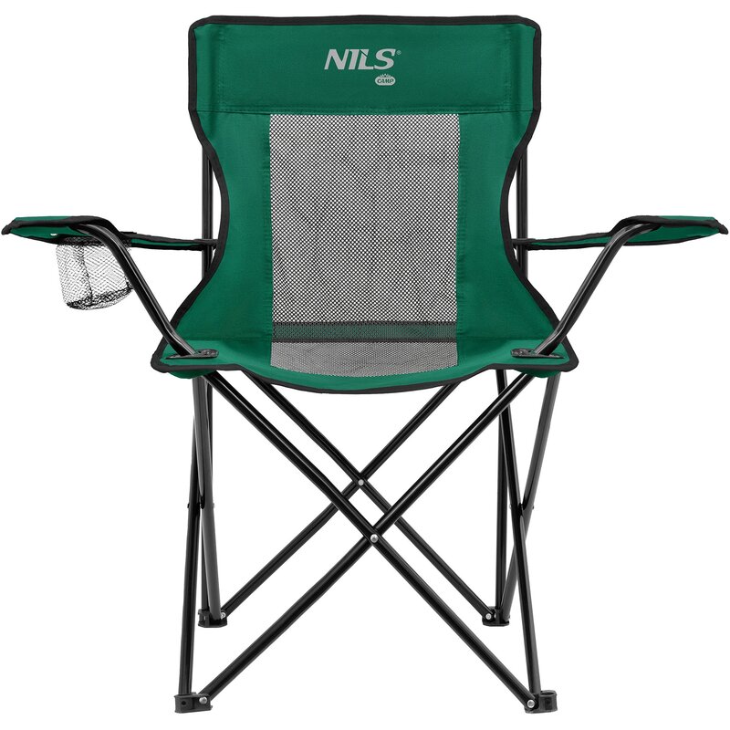 Krzesło turystyczne NILS CAMP NC3302 Zielono-czarny
