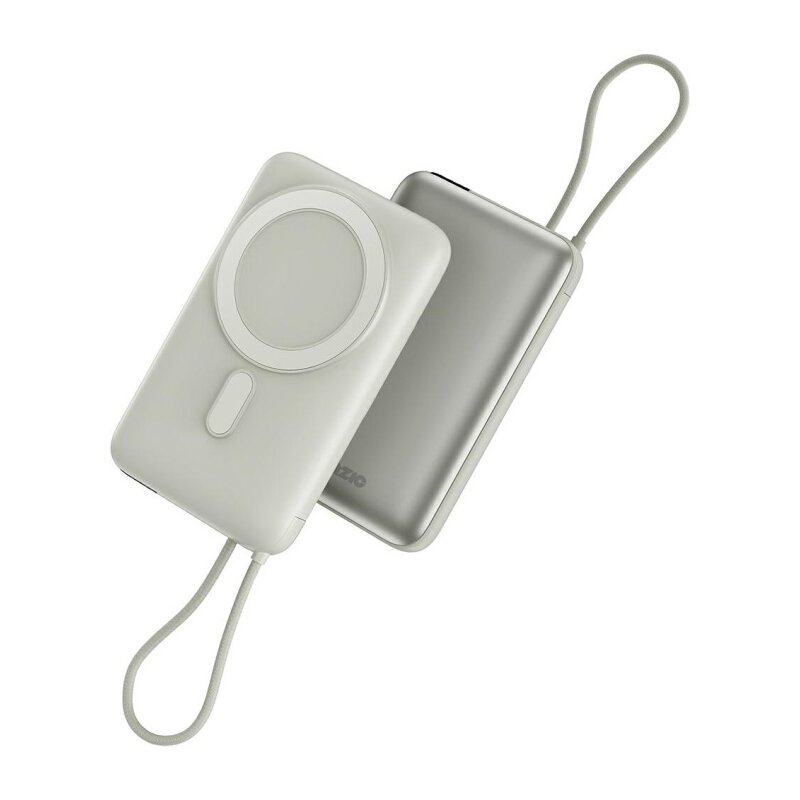 Bazic Fusion Mag 10000mAh MagSafe Wbudowany kabel USB-C PD 20W Szary
