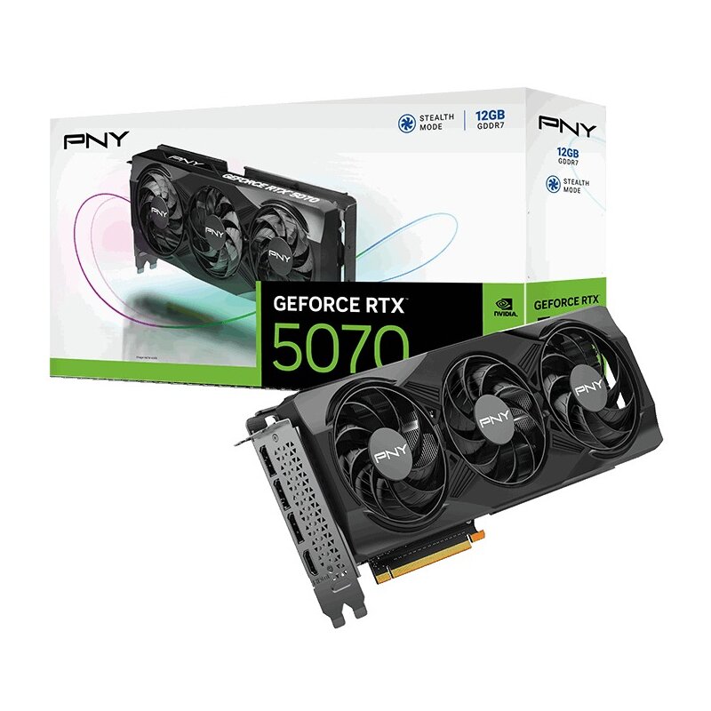 Karta graficzna PNY GeForce RTX 5070 Triple Fan 12GB DLSS 4