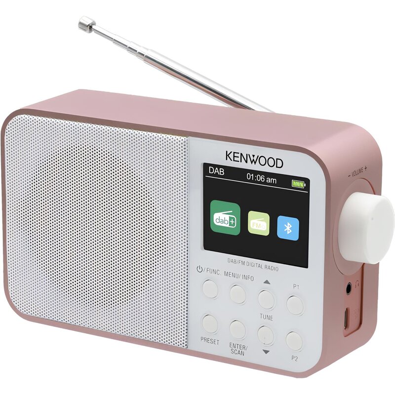 Kenwood CR-M30DAB-R Radio FM DAB+ Bluetooth Różowy