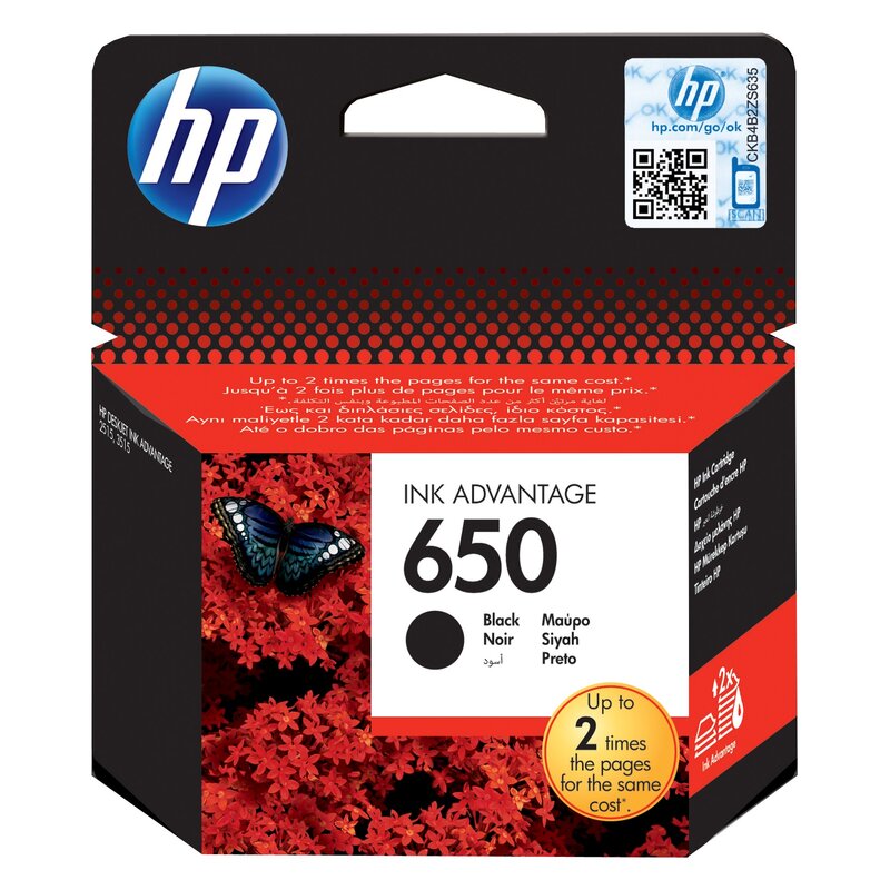HP CZ101AE nr 650 Czarny 6,5 ml