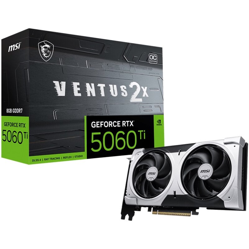 MSI GeForce RTX 5060 Ti Ventus 2X OC Plus 8GB GDDR7 128bit DLSS 4