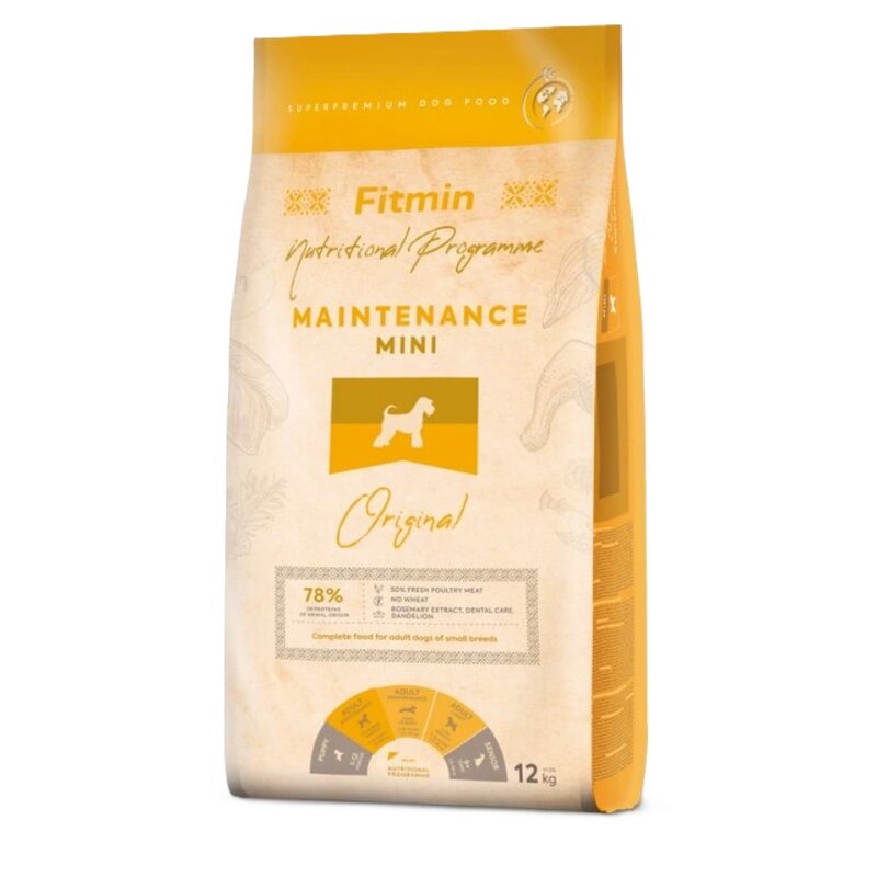 Karma dla psa FITMIN Maintenance Drób 12 kg