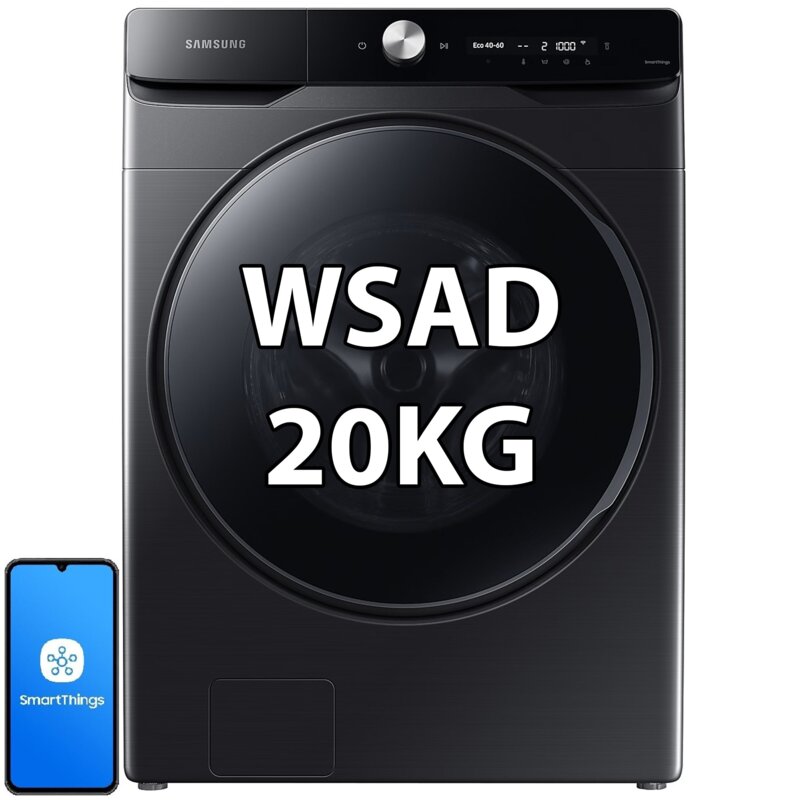 Samsung WF20DG8650BVU4 Funkcje AI 20kg 1000obr/min Zdalne sterowanie