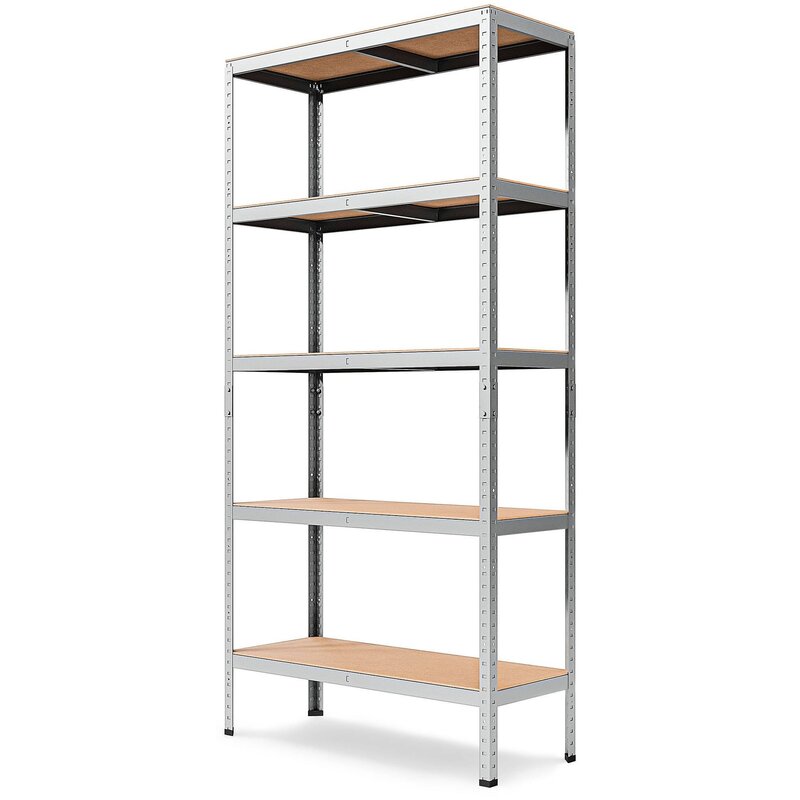 Regał magazynowy MARBO Standard II 220 x 90 x 50 cm Brązowo-srebrny