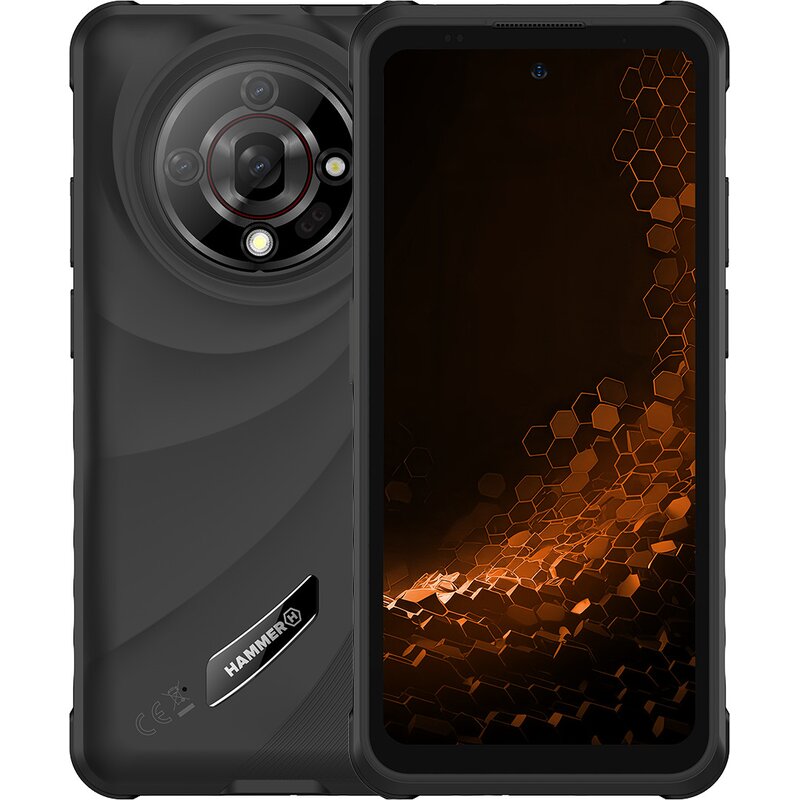 Smartfon HAMMER Iron 6 6/128GB 6.56" 90Hz Czarny