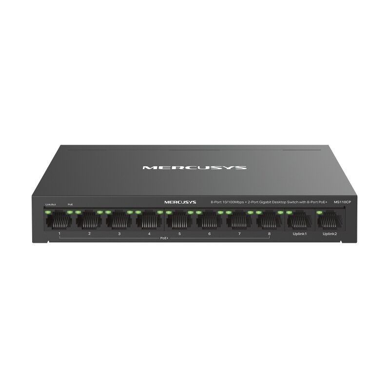 Switch MERCUSYS MS110CP Gigabit Ethernet, 10 portów, Funkcja PoE+