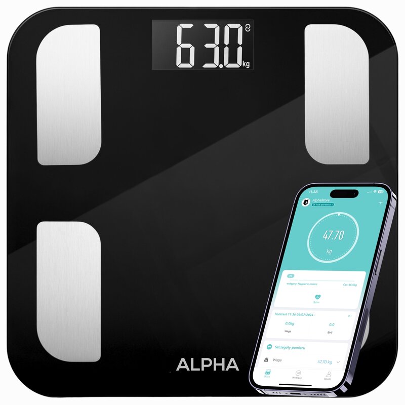 Waga łazienkowa ALPHA Smart Scale 2