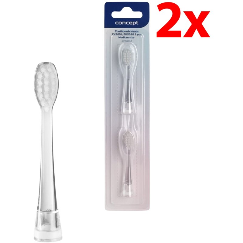 Oryginalna końcówka do szczoteczki CONCEPT Baby ZK0032 (2 szt.) (Delikatne dla zębów)