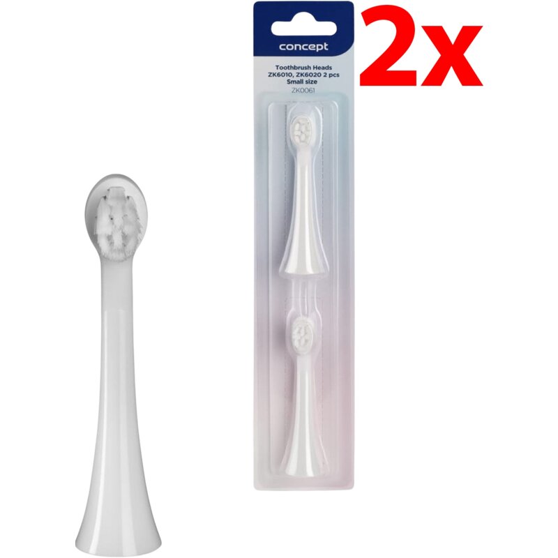 Oryginalna końcówka do szczoteczki CONCEPT Kids ZK0061 (2 szt.) (Delikatne czyszczenie)