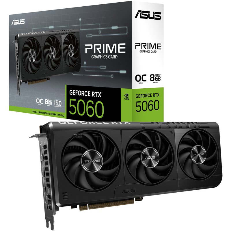 Karta graficzna ASUS Prime GeForce RTX 5060 OC Edition 8GB DLSS 4.5
