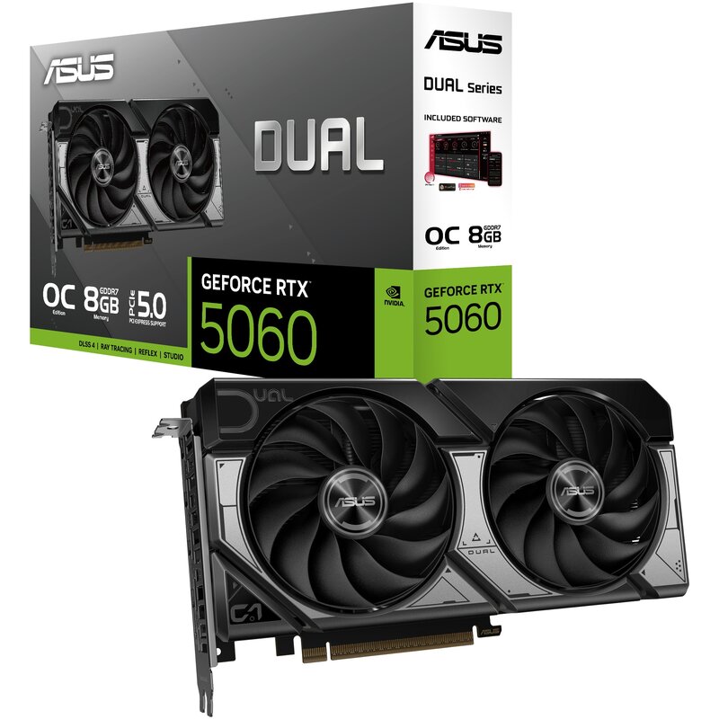 Karta graficzna ASUS Dual GeForce RTX 5060 OC Edition 8GB DLSS 4.5