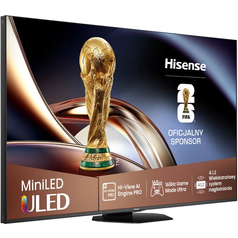 Telewizor HISENSE 65U8Q 65" MINILED 4K 165Hz VRR VIDAA Dolby Vision Dolby Atmos HDMI 2.1
