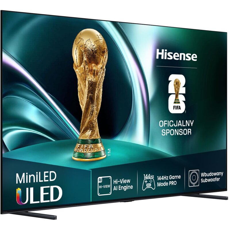Telewizor HISENSE 100U7Q 100" MINILED 4K 165Hz VRR VIDAA Dolby Vision Dolby Atmos HDMI 2.1