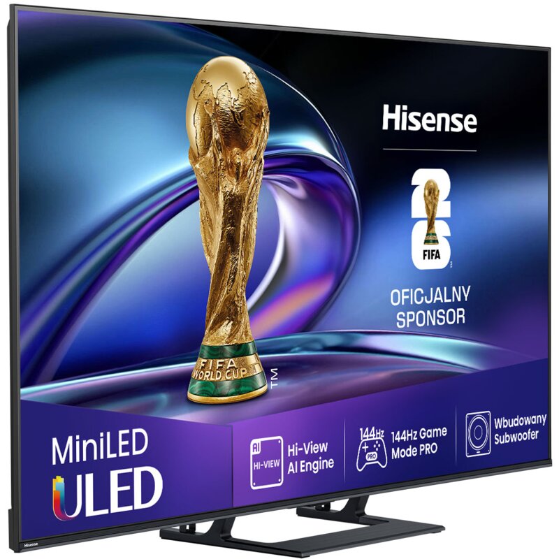Telewizor HISENSE 50E8Q 50" MINILED 4K 144Hz VRR VIDAA Dolby Atmos Dolby Vision HDMI 2.1