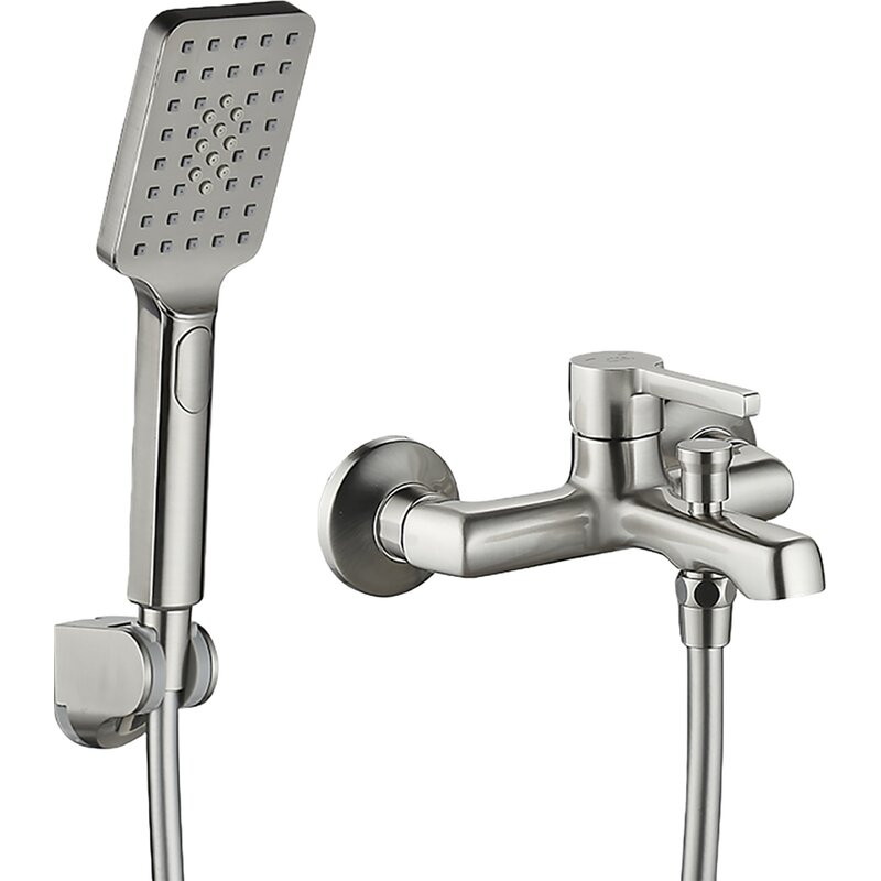 Bateria wannowa natynkowa LAVEO Alita BVA 311D Nikiel szczotkowany