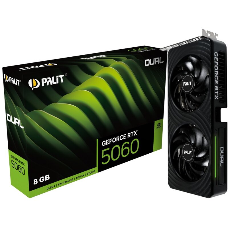 Karta graficzna PALIT GeForce RTX 5060 Dual 8GB DLSS 4.5