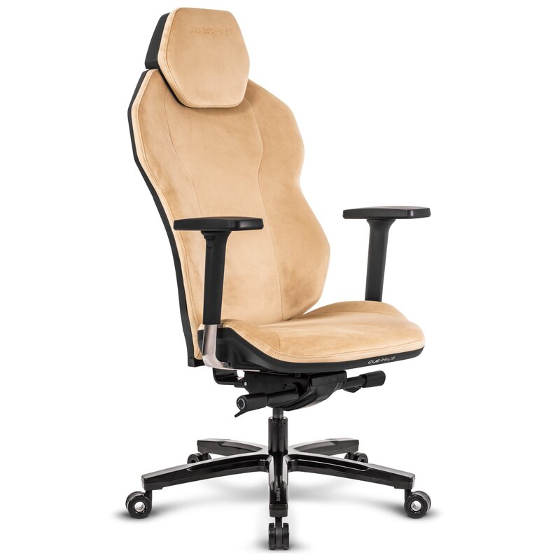 Fotel gamingowy QUERSUS ICOS.1.2 Beżowo-czarny