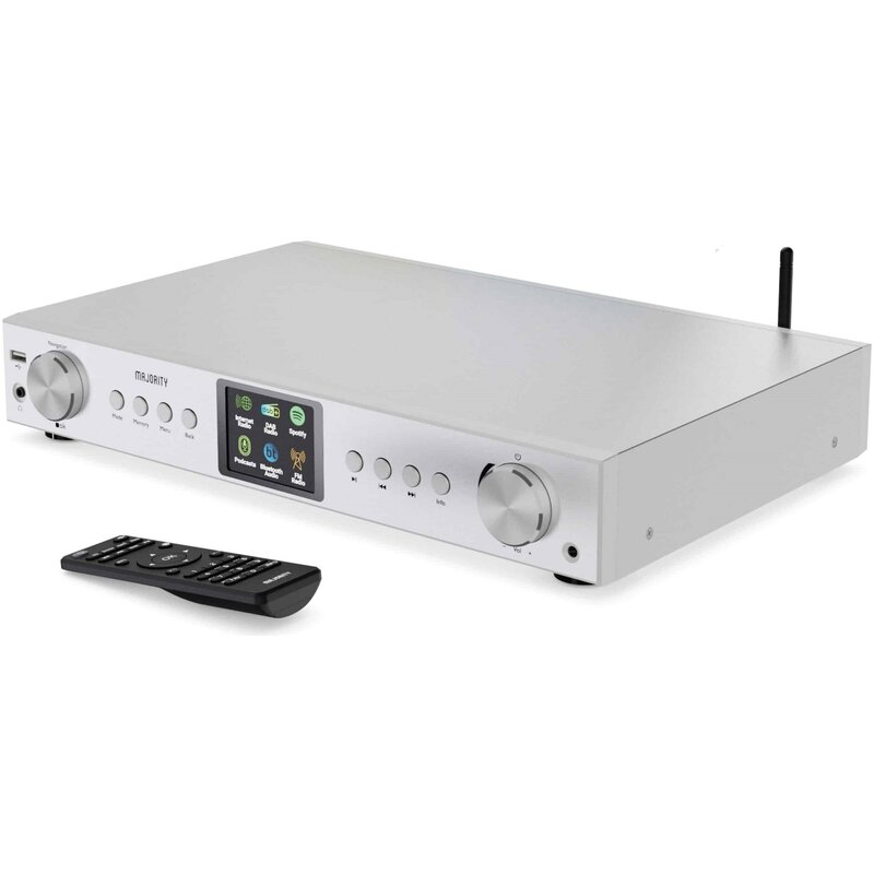 Streamer odtwarzacz sieciowy MAJORITY Fitzwilliam 2024 Srebrny