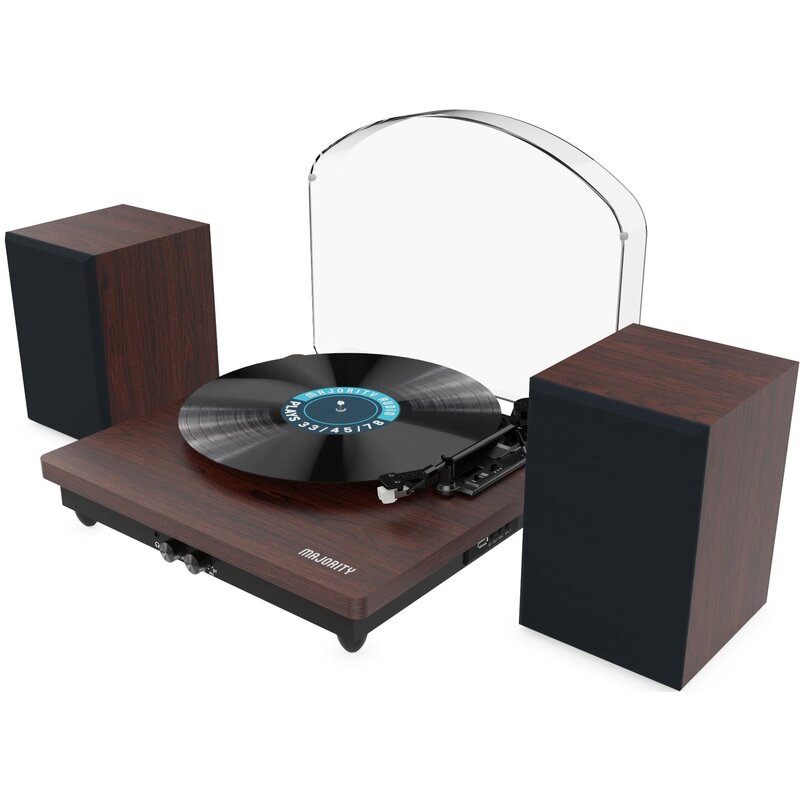 Gramofon MAJORITY Moto Plus Orzech