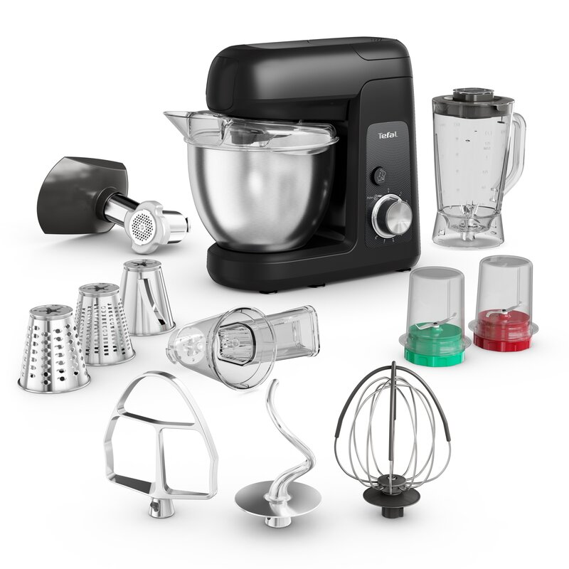 Tefal Bake Partner QB525838 1100W Maszynka do mielenia Szatkownica Blender kielichowy