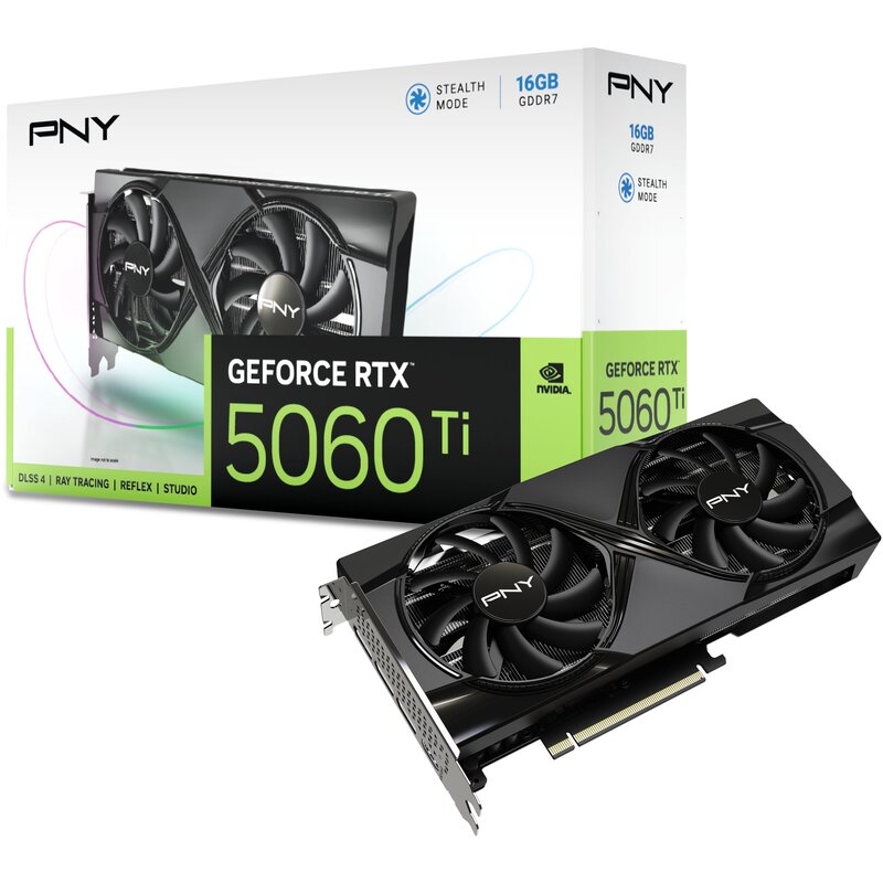 Karta graficzna PNY GeForce RTX 5060 Ti Dual Fan 16GB DLSS 4.5