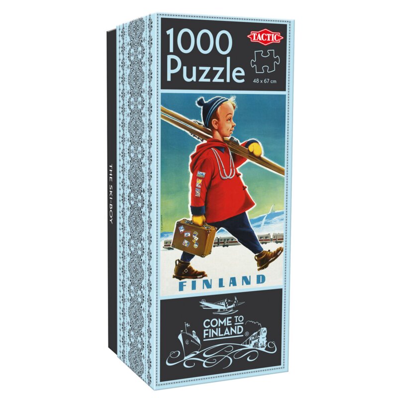Puzzle TACTIC Come to Finland The Ski-Boy (1000 elementów)