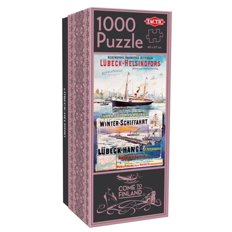 Puzzle TACTIC Come to Finland Lübeck-Helsinki (1000 elementów)