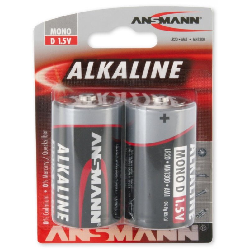 Baterie D LR20 ANSMANN Red Mono (2 szt.)