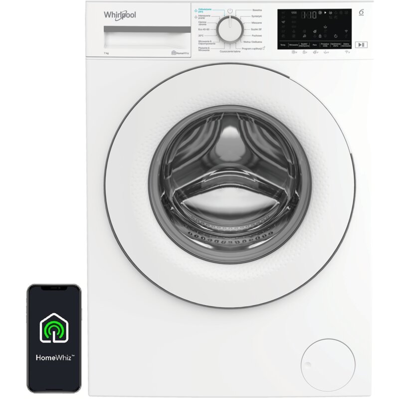 Pralka WHIRLPOOL Slim WAM 762W PL 7kg 1200obr HomeWhiz FreshCare+ Para
