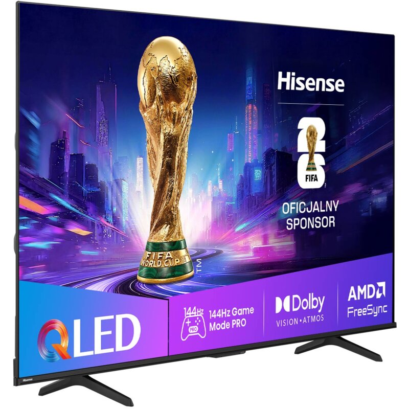 Telewizor HISENSE 55E7Q Pro 55" QLED 4K 144Hz VRR VIDAA TV Dolby Vision Dolby Atmos HDMI 2.1