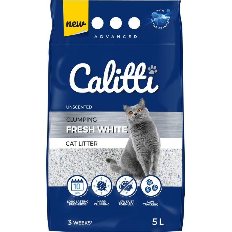 Żwirek dla kota CALITTI Fresh White 5L