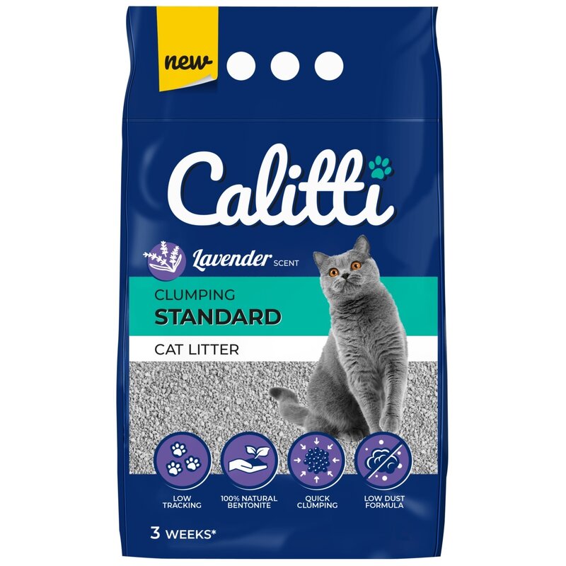 Żwirek dla kota CALITTI Standard Lavender 25 L